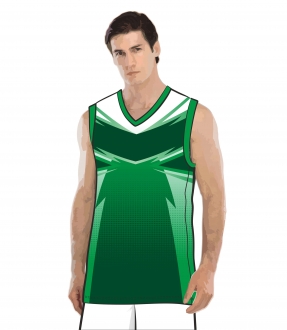 Баскетбольная майка 302 расцветка1 зеленая