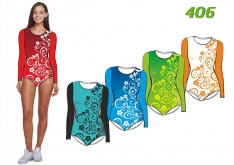 Купальник гимнастический 406 расцветка 4