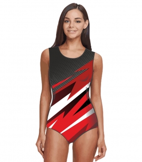 Купальник гимнастический 406 расцветка 5 черный